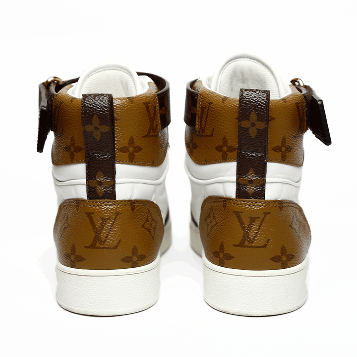 back view of Louis Vuitton Boombox High Top Sneakers