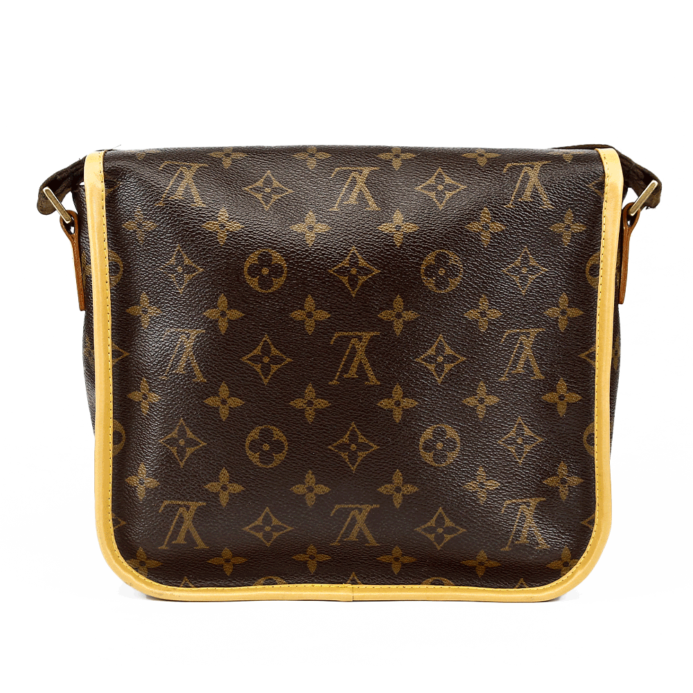 back view of Louis Vuitton Monogram Coated Canvas Bosphore GM Messenger Bag