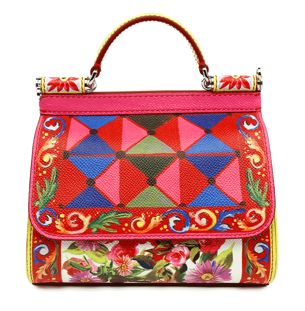 front view of Dolce & Gabbana Mambo Mini Miss Sicily Handbag