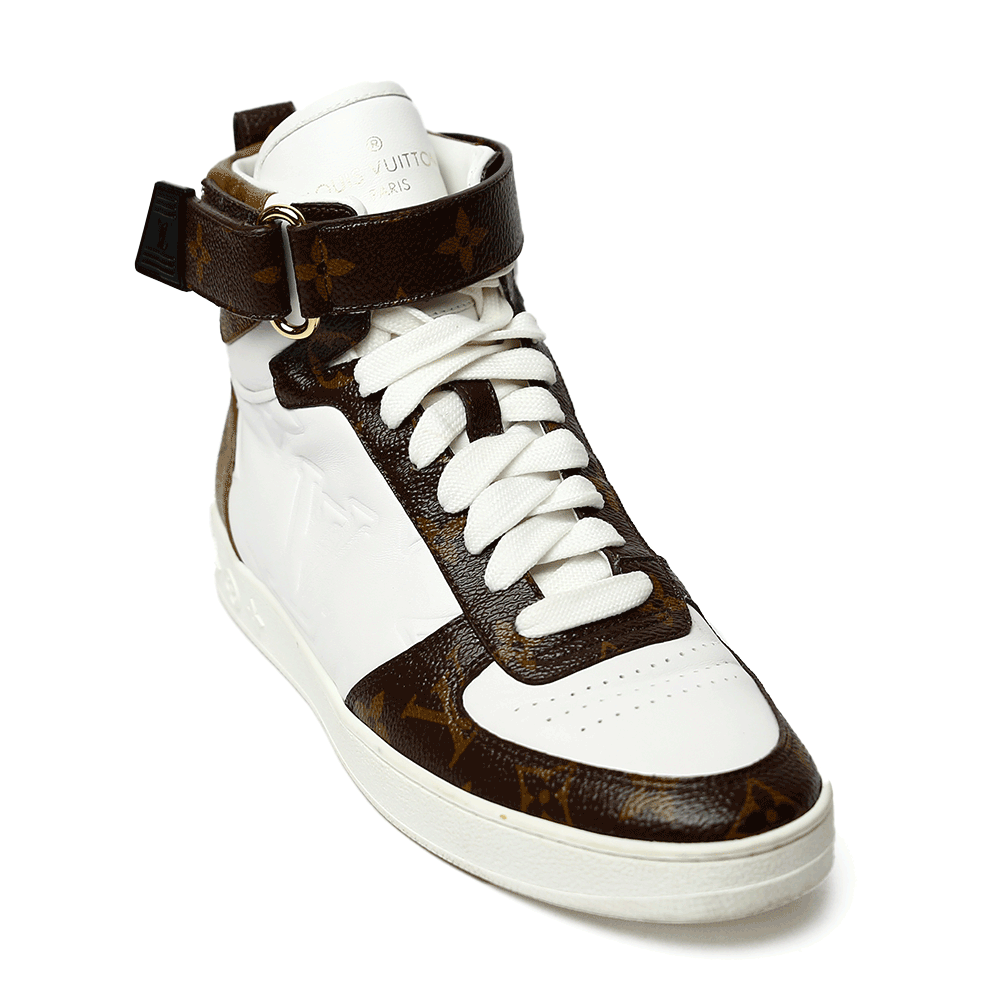 side view of Louis Vuitton Boombox High Top Sneakers