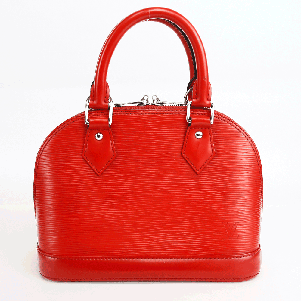 back view of Louis Vuitton Red Epi Leather Alma BB