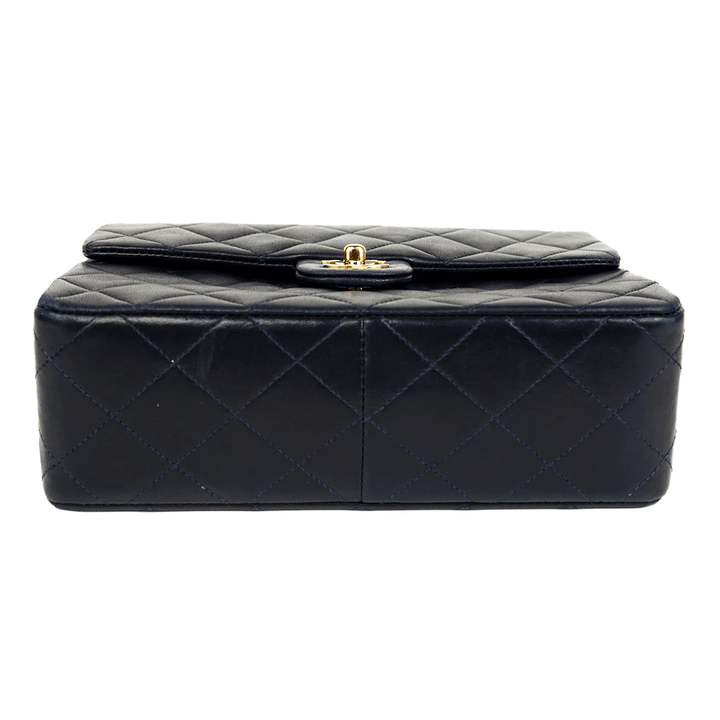 base view of Chanel Navy Vintage Mini Square Classic Flap Bag