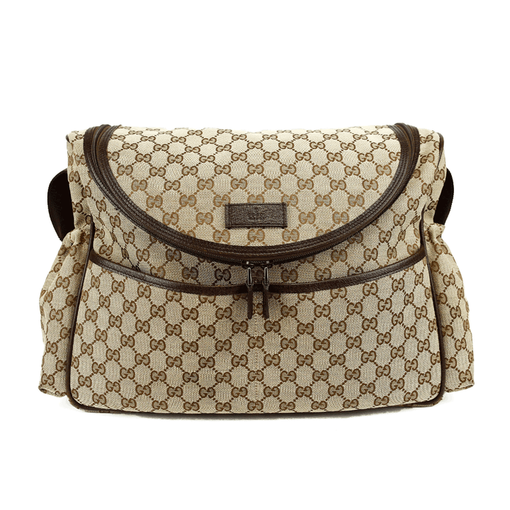 front view of Gucci Canvas GG Messenger Tote Bag