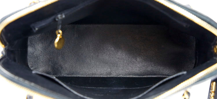 Chanel Black Quilted Caviar Leather Vintage Shoulder Bag