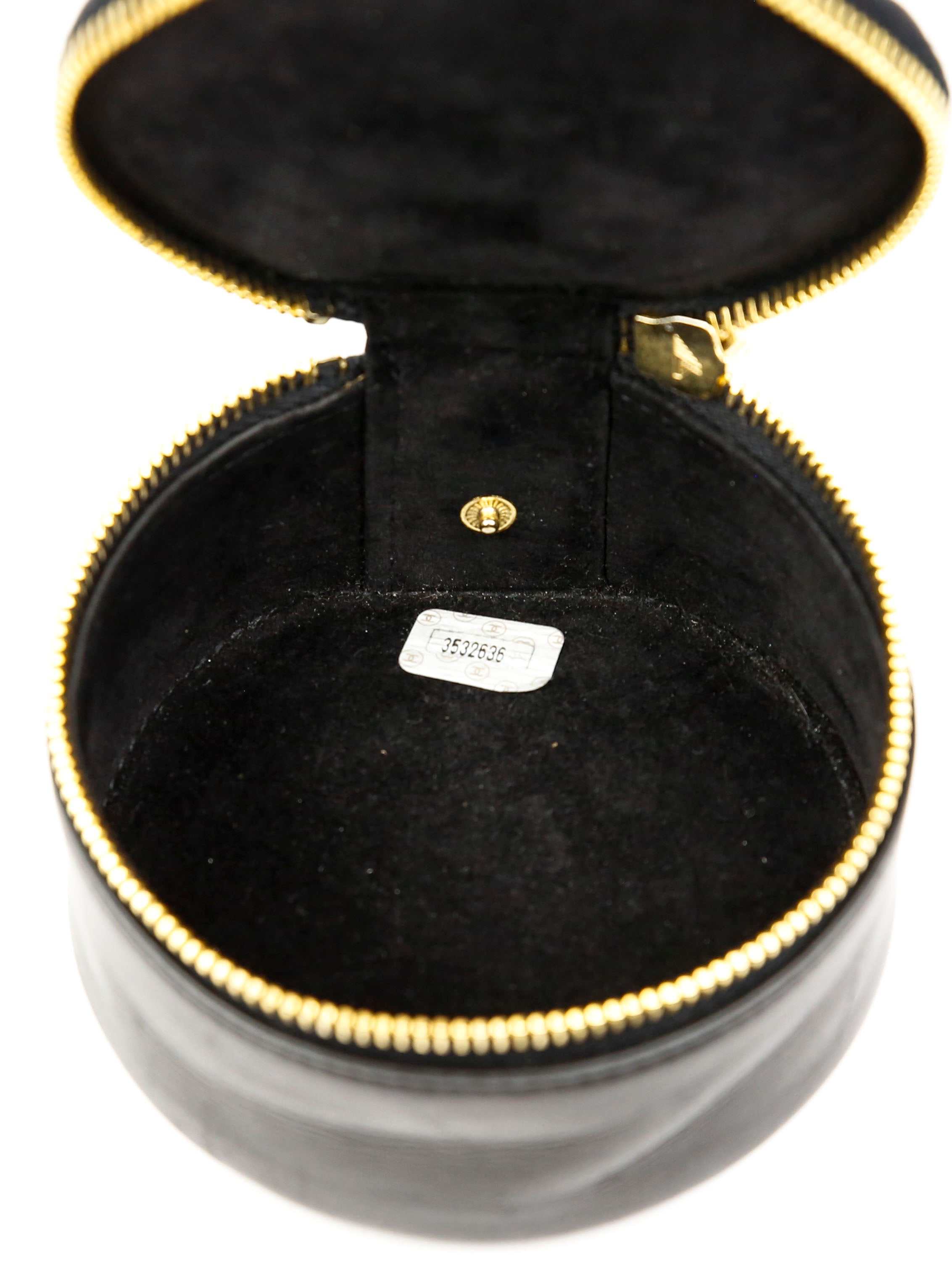 Chanel Black Lambskin Leather Vintage Jewelry Box | DBLTKE Luxury