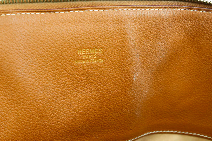 Hermès Caramel Togo Leather Bolide 45