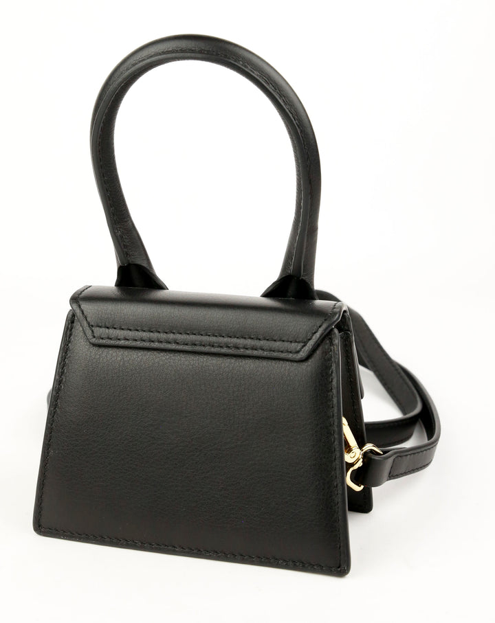 Jacquemus Black Leather Mini Le Chiquito Crossbody Bag