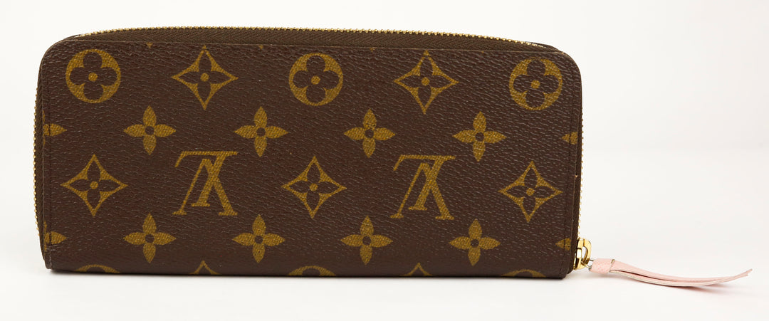 Louis Vuitton Monogram Coated Canvas Clemence Wallet