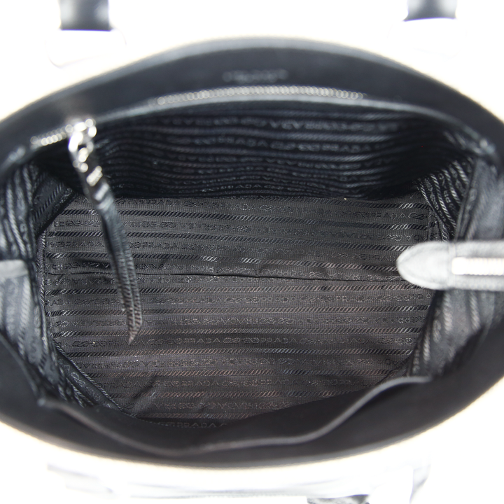 Prada Black Pebbled Leather Medium Shoulder Bag