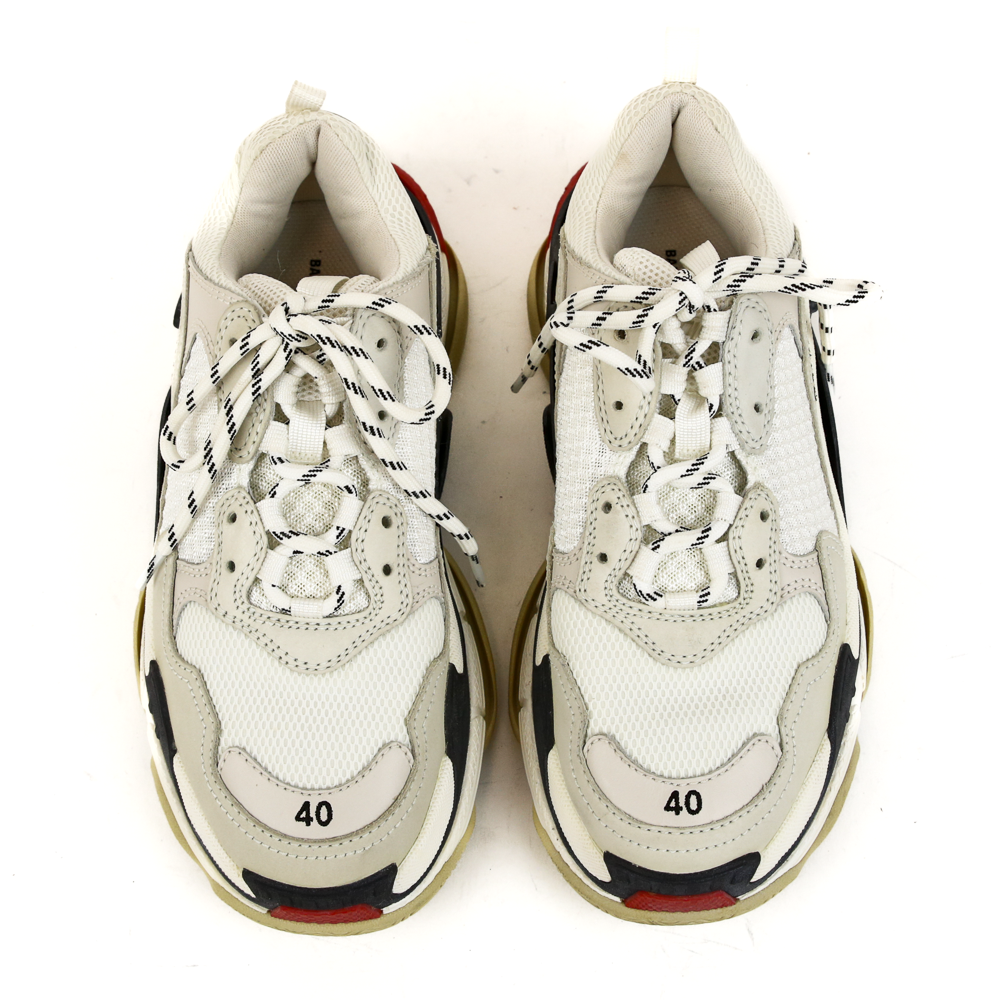 top view of Balenciaga Triple S Chunky Sneakers