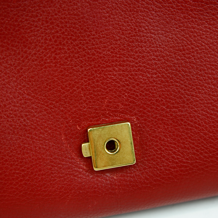 Gucci GG Red Marmont Small Top Handle Bag